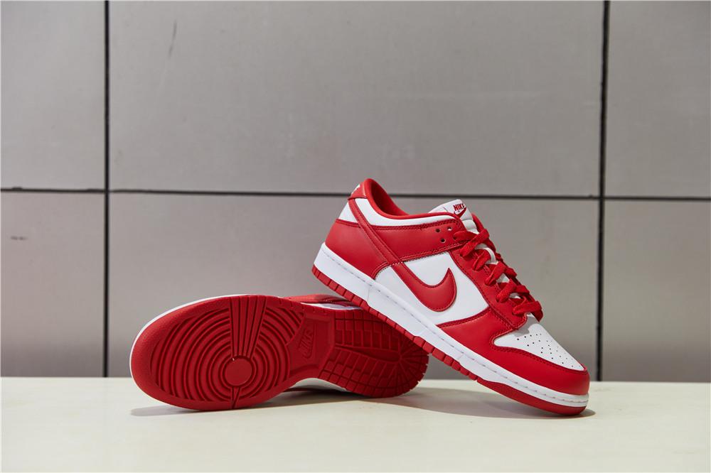 PK GOD Nike Dunk Low University Red Retail Materials Ready to Ship